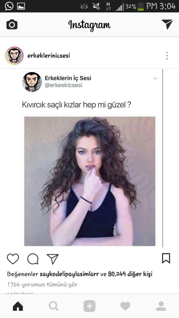 Kıvırcık Saçlı kızlar buradami ??