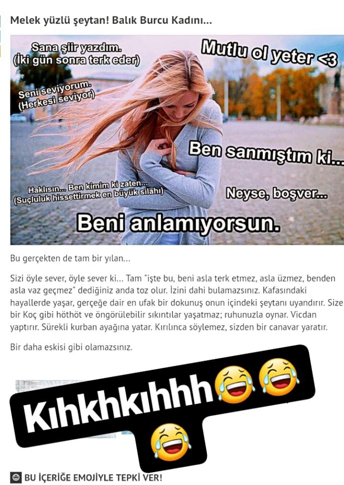 Balık burcu kadınları için melek yüzlü şeytan yazmışlar doğru mu :D?
