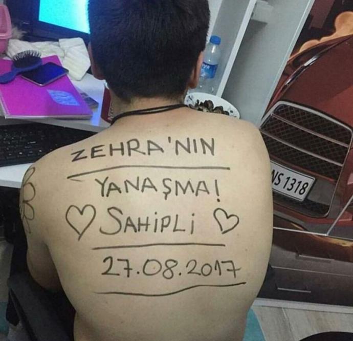 Sevgilinizin üstüne "Sahibi var" yazar mısınız?