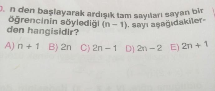 Şu matematik sorularını çözebilir misiniz?