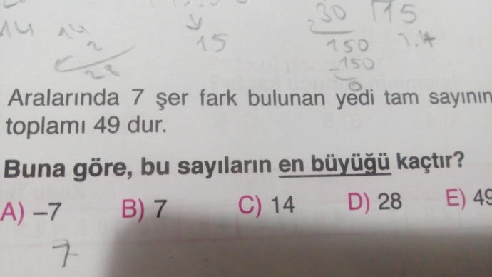 Şu matematik sorularını çözebilir misiniz?