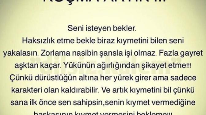 Kendinizi bulduğunuz sözler?