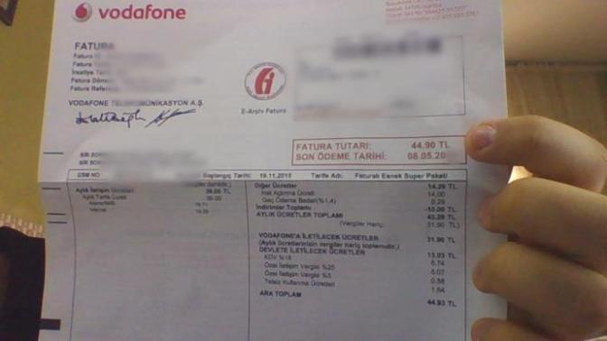 Vodafone kaç adet ödenmemiş faturadan sonra hattı kapatıyor?
