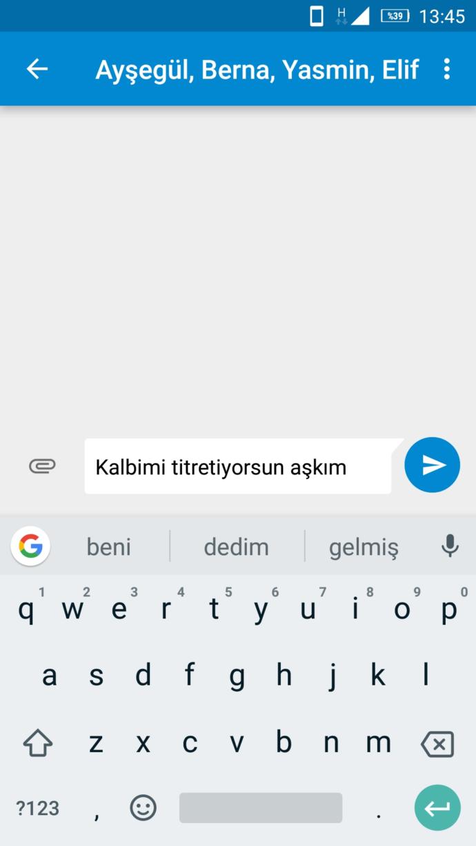 Size "kalbimi titretiyorsun aşkım" mesajı atan oldu mu?