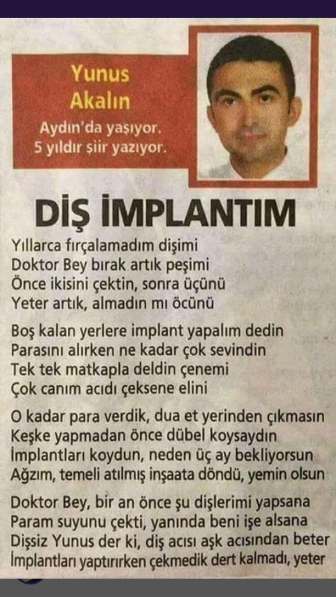 En sevdiğiniz şair ve şiiri hangisi?