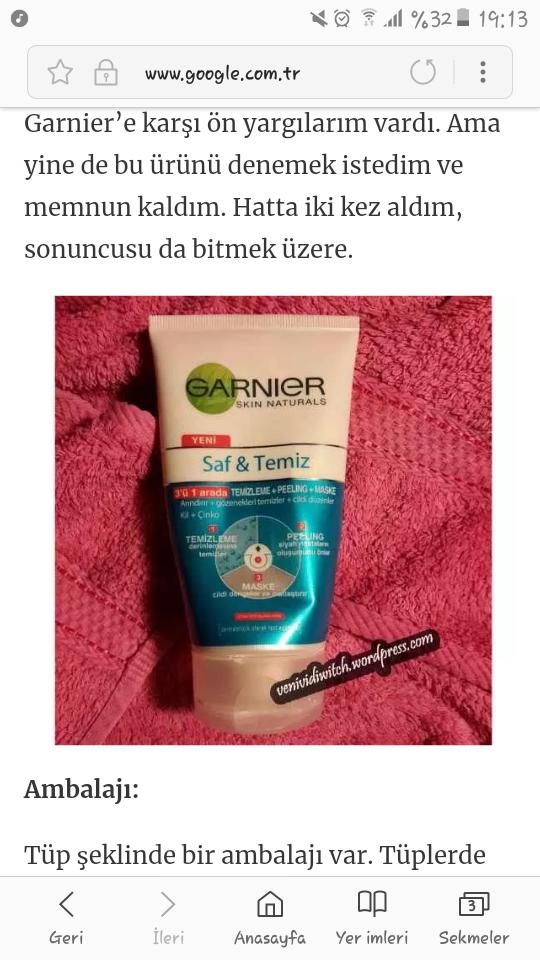 Garnier skin naturals?