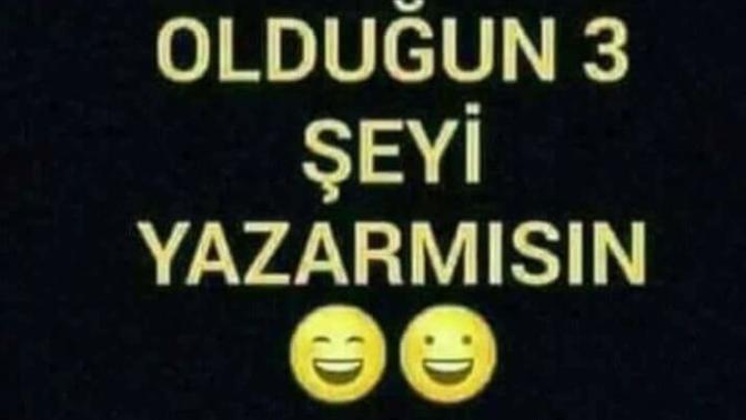Bağımlı olduğun 3 şey nedir?