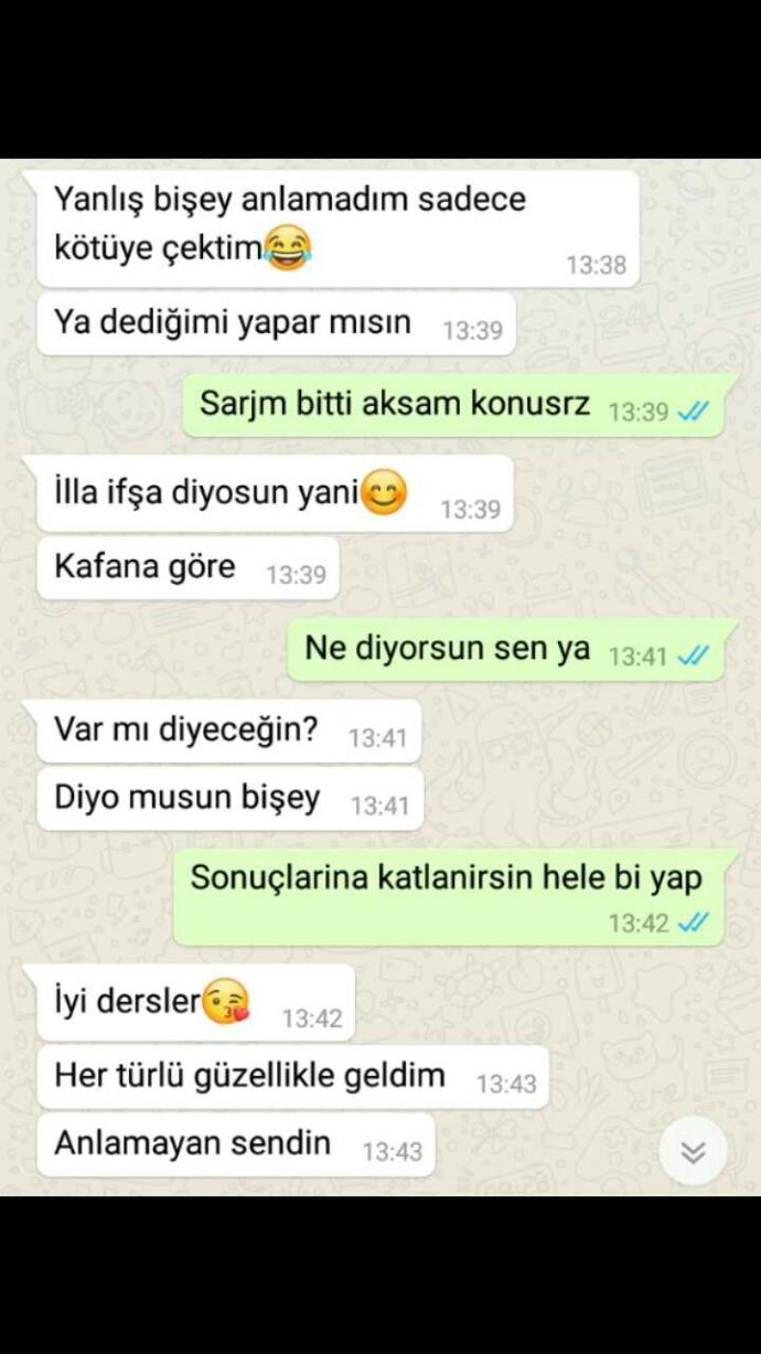 Canım çok sıkılıyor bununla konustukça iğreniyorum blöf mü yapıyor sizce??