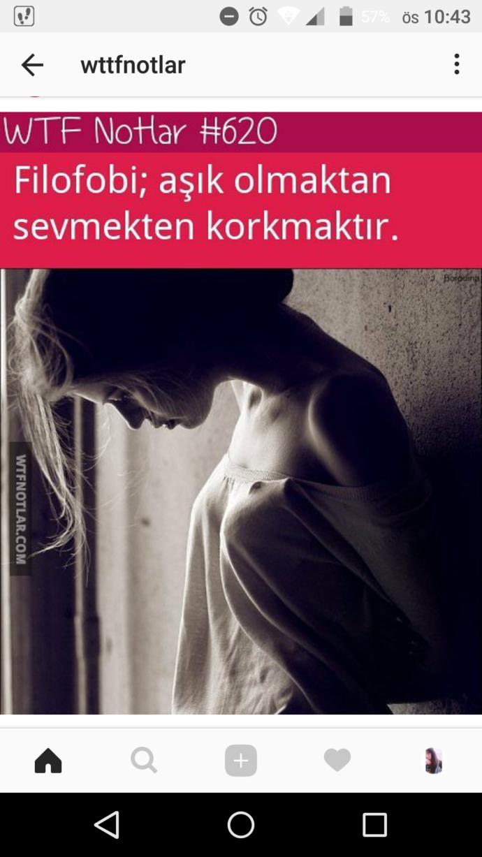 Filofobik olan var mı?