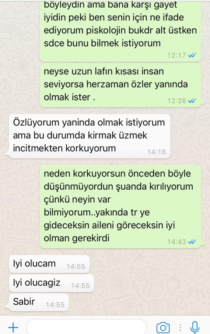 sevgilim bana karşı tuhaf davranıyor , iyi değilim diyor sizce napmalıyım (fotolu)?