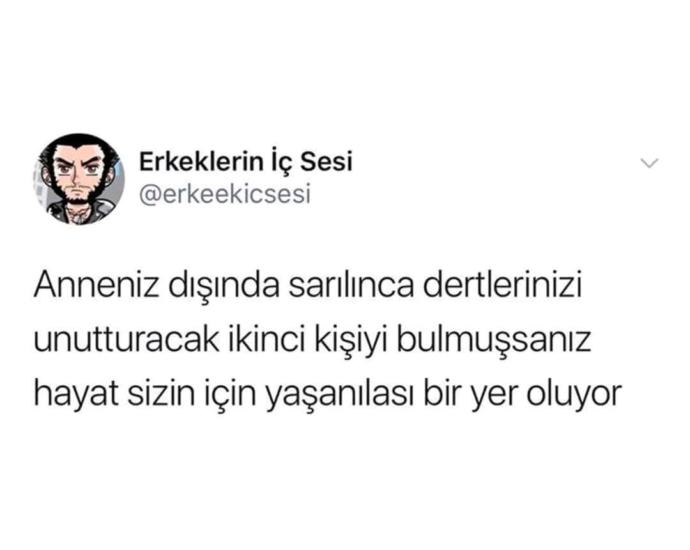 Anneniz dışında , sarılınca dertlerinizi unutturacak birinin varlığına inanıyo musunuz?