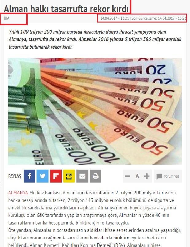 Türkiye Almanya Ekonomi Verilerini Nasıl Buldunuz, Türkiye Bireysel Refah ve Ekonomi Anlamından Almanya' yı Nasıl Kıskandırabilir?
