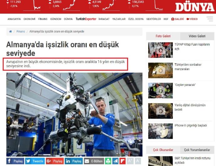 Türkiye Almanya Ekonomi Verilerini Nasıl Buldunuz, Türkiye Bireysel Refah ve Ekonomi Anlamından Almanya' yı Nasıl Kıskandırabilir?
