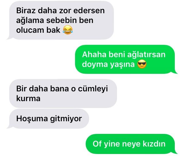 İlişkimiz bu mesajlar sonucu bitti sizce kim haklı yeşiller benim?