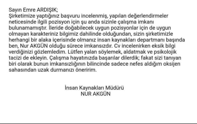 İş başvurusu yapıyorsunuz ve insan kaynakları müdürü eski sevgiliniz çıkıyor. Tepkiniz ne olurdu?