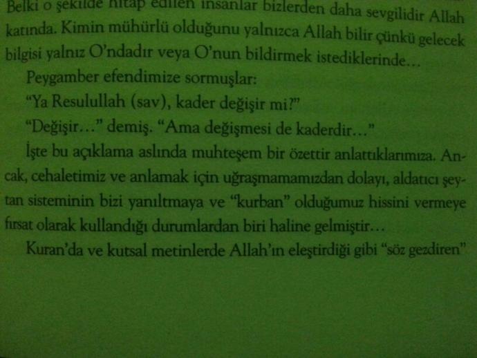 Kader bizim çabamızda mı yoksa Allah'ın mı dediği olur?