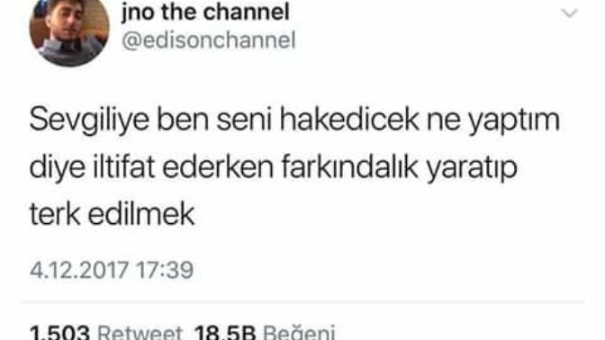 "Ben seni hakedecek ne yaptım" dediğiniz sevgiliniz "hiçbirşey yapmadın" deyip sizden ayrılmak istese ne yaparsınız?