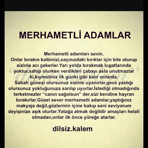 Sizce öyle değilmi "Merhametli" bir adam yakışıklı olmaktan dahada önemli değil mi?