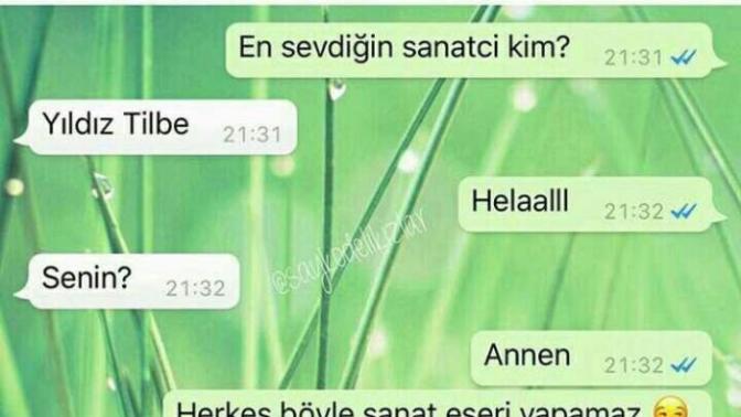 Senin en sevdiğin sanatçı kim?