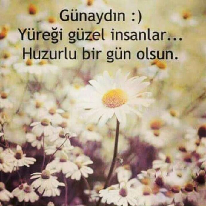 Hayırlı Günler Günaydın Nasılsınız?