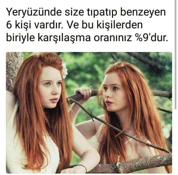 Yeryüzünde size tıpa-tıp benzeyen 6 kişi vardır .?