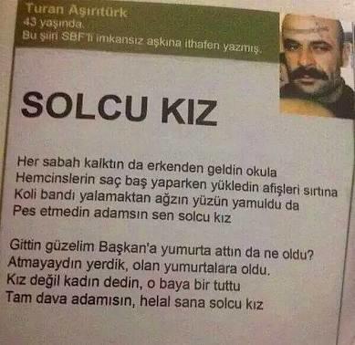 Böyle şiir yazan erkek kaldı mı?