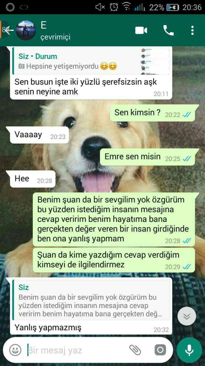Eski erkek arkadaşım bana mesaj attı ??
