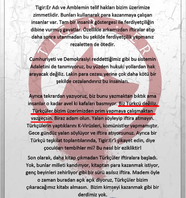 Tigir:Er hakkında ne düşünüyorsunuz?