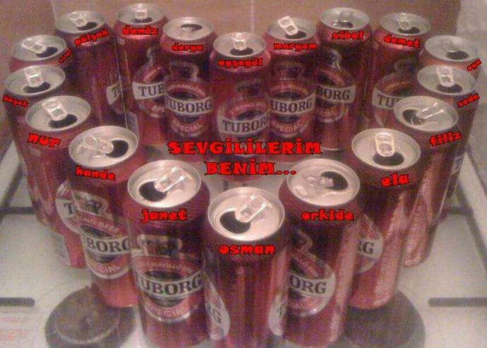Kırmızı tuborg mu, efes extra mı?