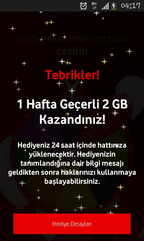 Vodafone çarktan ne kazandınız bu hafta?