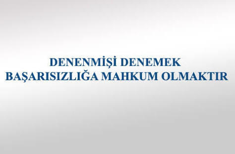 Denenmişi tekrar dener misiniz?