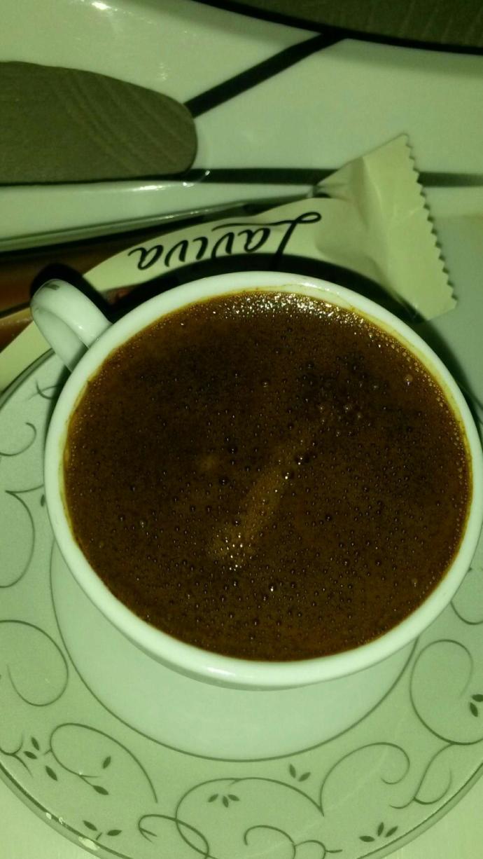 Yorgunluk Kahvesi içelim dedim kahvemin köpüğü nasıl olmuş...😄..😊😊?