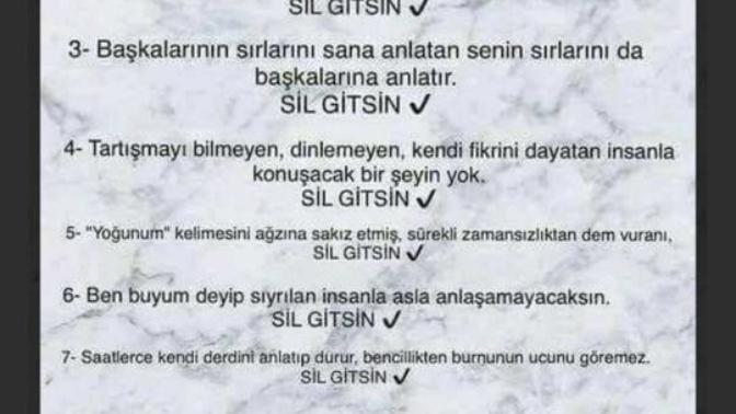 Sizinde sil gitsin dediniz kişiler olmalı mi?