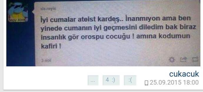 Aranızda Allaha İnanmayan Var Mı?