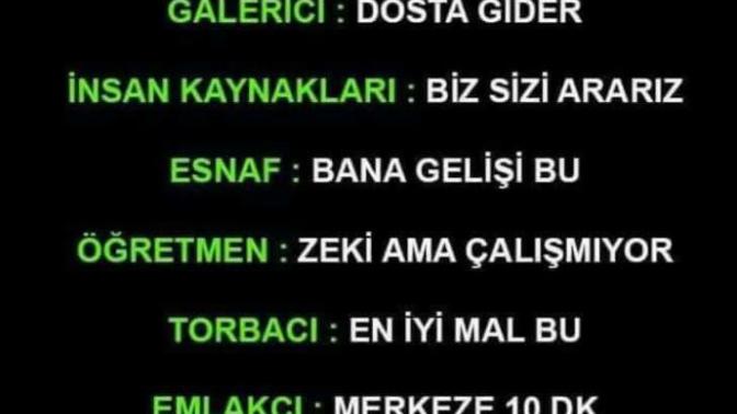 Baslica mesleki yalanlar nelerdir?