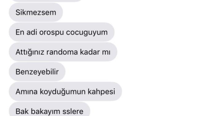 Eski sevgilim anneme ve bana küfretti?