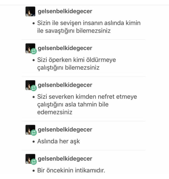 Sizce her aşk bir öncekinin intikamı mıdır?