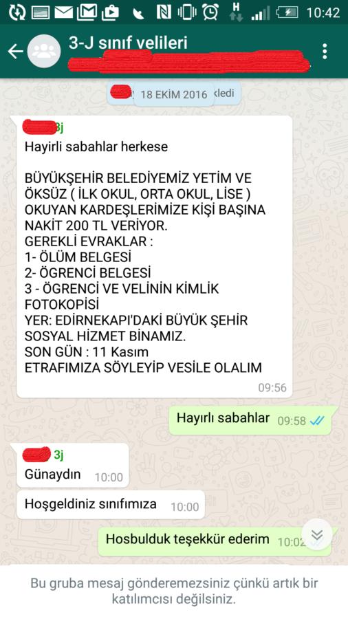 Hiç tanımadığınız insanlar tarafından yanlışlıkla Wp grubuna eklenseniz ne yaparsınız ?