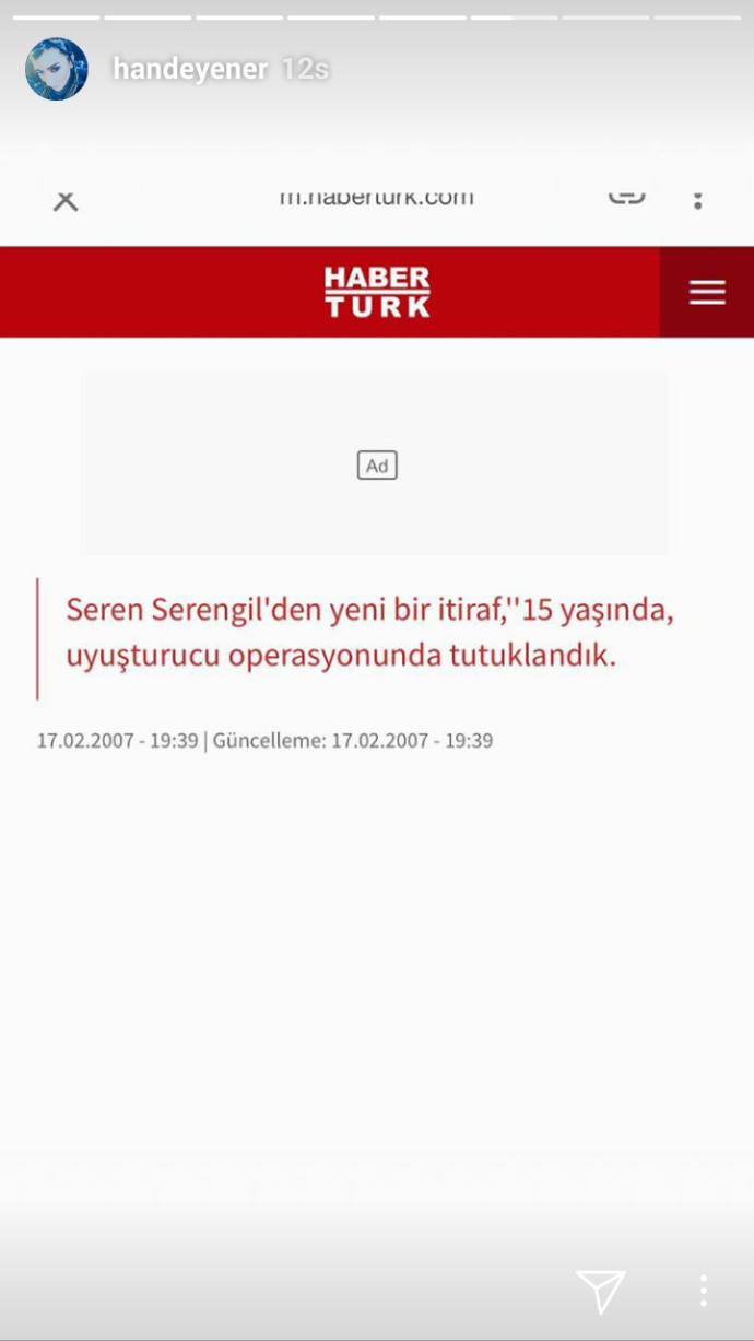 Seren Serengil’in Hande Yener’e uyuşturucu bağımlısı demesi iftira mı gerçek mi?