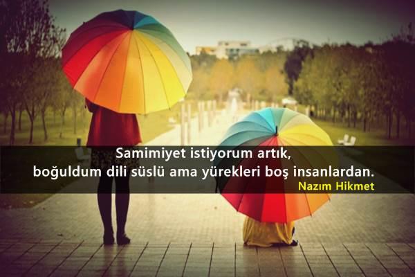 Samimiyet sizce nedir? Neden günümüz insanlarının yüreklerine serpiştirilmemiştir?