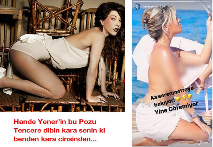1 numarayım diyen Hande'ye, inanmayan Seren Serengil, Kendini sosyal medyada çıplak buldu. Sizce de belaltı vuran Hande haksız mı?