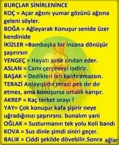 En sinirli burçlar?