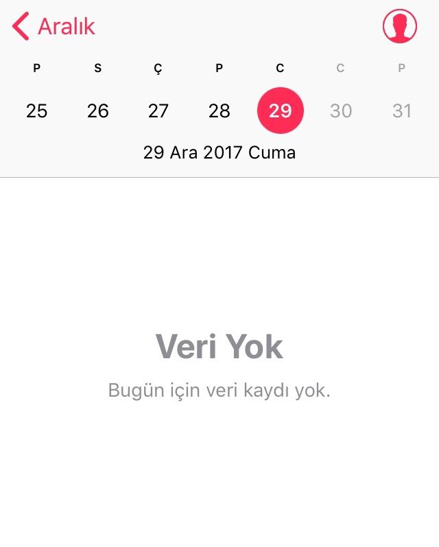 iPhone sağlık uygulamasını kullanamıyorum veri kaydı yok diyor nasıl düzelir?