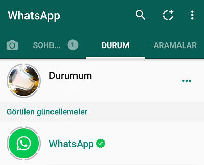 WhatsApp durum