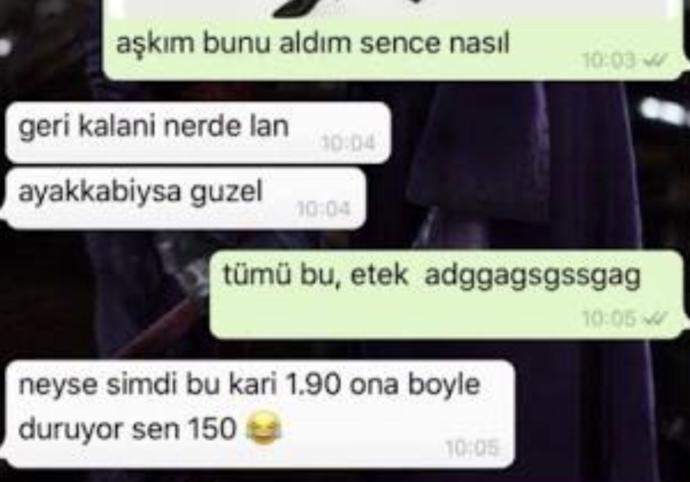 Sevgiliniz bu eteği atıp “aşkım bunu aldım nasıl” dese ne tepki verirsin?