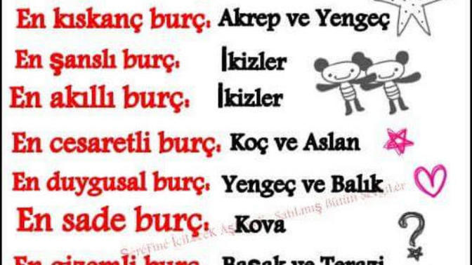 Burcunuza göre hangisisiniz?