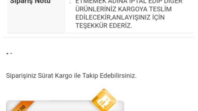 Kitap sec ten siparis verdim iptal olmus neden?