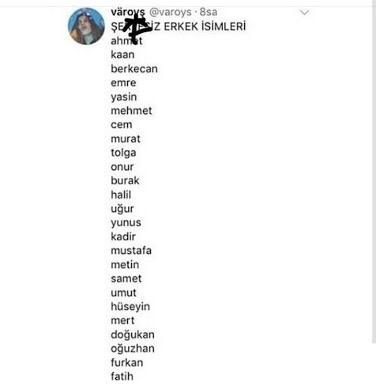 Güvenilir erkek isimleri hangileri?