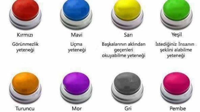 Siz olsaydınız hangi rengi seçerdiniz?