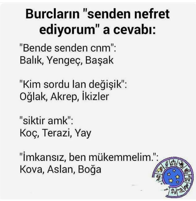 Senden nefret ediyorum diyenlere nasil  bir  cevap verirdiniz?😏😏?